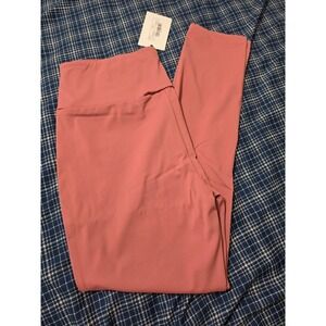Grey Lab Cassis Pink High Waisted Leggings TL200P Large Anthropology